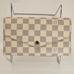 Louis Vuitton Sarah Wallet Damier Azur Canvas & Leather BRAND NEW WITH SHOP BAG